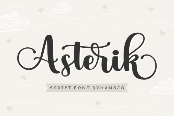 Asterik: A Bold Script Font for Creative Projects