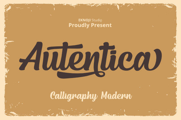 Autentica: A Bold Handwritten Font
