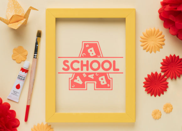 Back to School Monogram Font