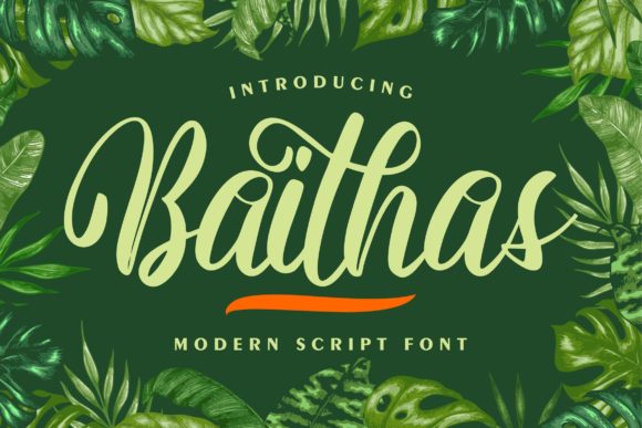 Baithas: A Bold Handwritten Font