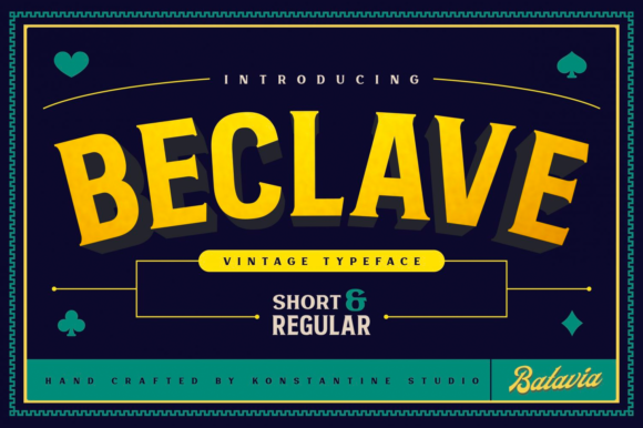 Beclave: A Bold Serif Font