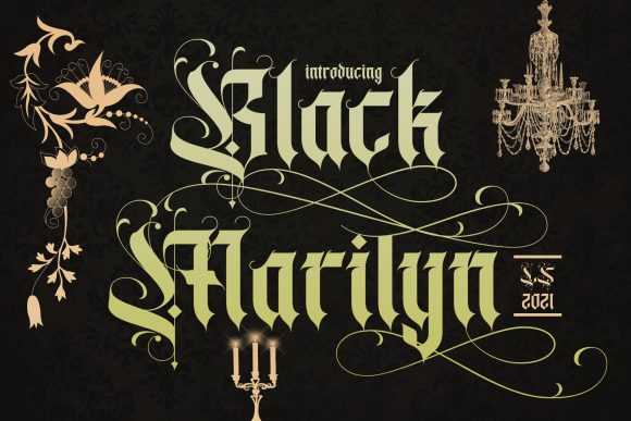 Black Marilyn Font for Creative Projects