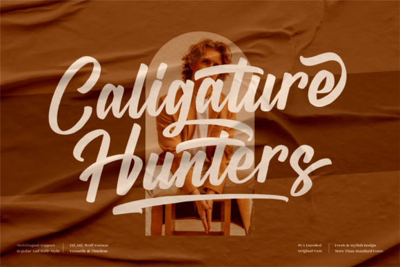 Caligature Hunters: A Bold Handwritten Font