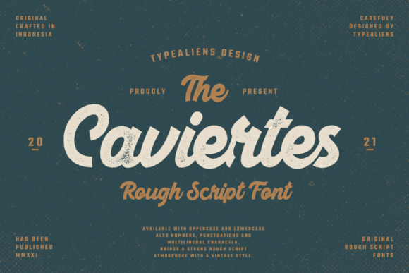 Caviertes: A Bold Handwritten Font