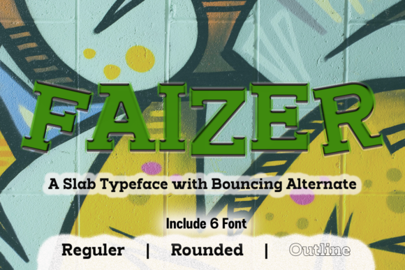 Faizer: A Bold Slab Serif Font