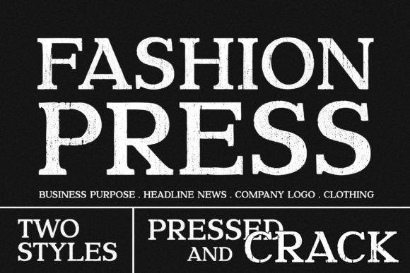 Fashion Pressed Font for Web Design