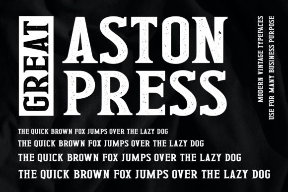 Great Aston Press: A Bold Serif for Web Design