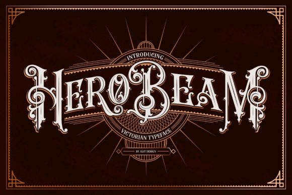 Hero Beam: A Bold Blackletter for Creative Projects