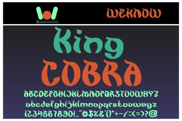 King Cobra: A Bold Typeface for Impactful Design
