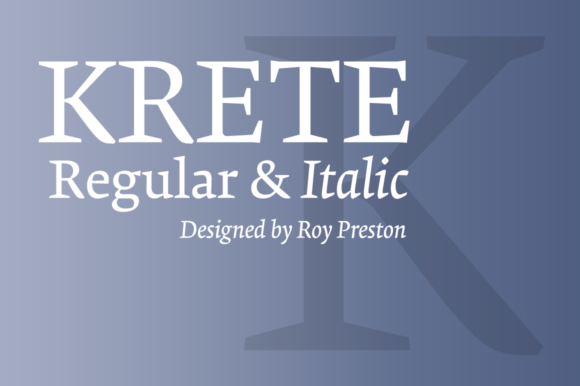 Krete: A Serif Font for Elegant Design