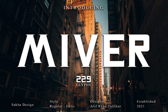 Miver: A Bold Serif for Creative Projects