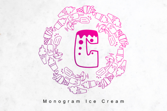 Monogram Ice Cream: A Sweet Font for Business