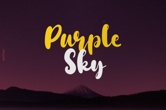 Purple Sky Font: Bold & Fun for Craft Creations