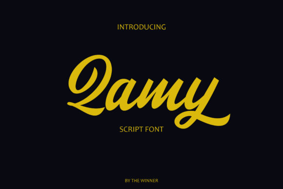 Qamy: A Bold Handwritten Font for Creative Projects