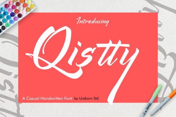 Qistty Font: Bold Handwritten Style for Crafters