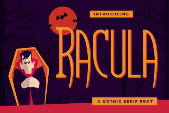 Racula: A Bold Serif for Creative Projects