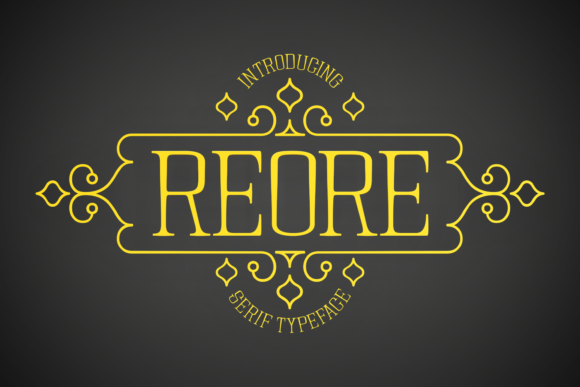 Reore: A Serif Font for Real-World Design