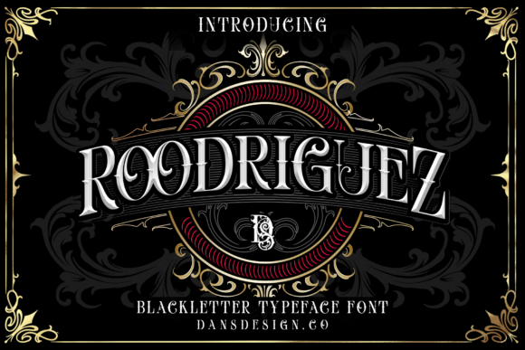 Roodriguez: A Bold Blackletter Font