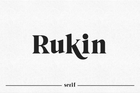 Rukin: A Bold Serif Font for Business Branding