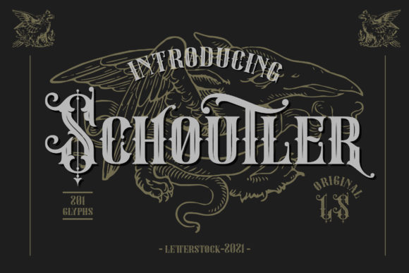 Schoutler: A Bold Blackletter Font for Web Design