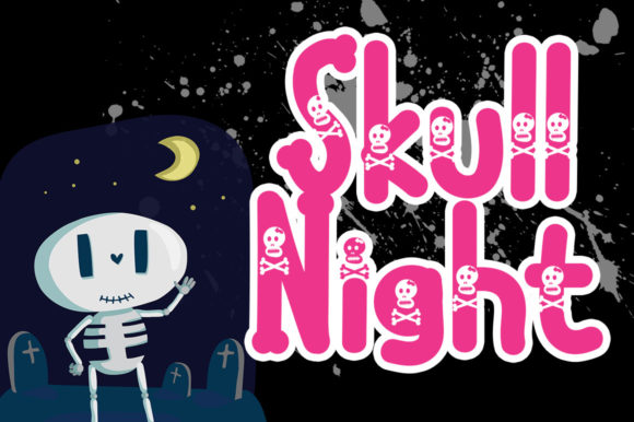 Skull Night Font for Bold Web Design