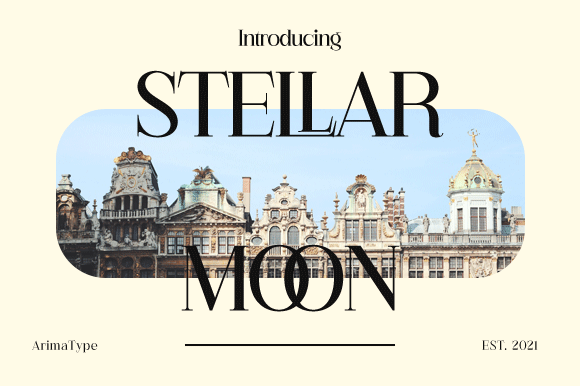 Stellar Moon Font for Editorial Design