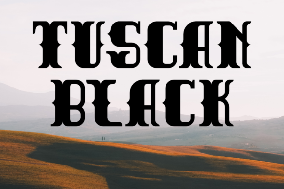 Tuscan Black: A Bold Typeface for Impact